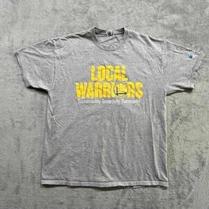 Golden State Warriors Att T Shirt CrewMens Printed Gray Short Sleeve